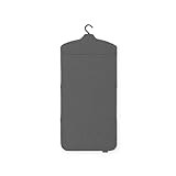 Brabantia - Tabla Plegable para Planchado Vertical - Superficie sólida Resistente al Calor - Gancho Colgador - Facilita el Planchado Vertical - 91,5 cm x 41 cm - Pepper Black