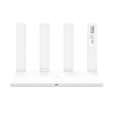 HUAWEI WiFi AX3, Router inalámbrico Dual Band Gigabit Wi-Fi 6 AX3000, 4 Puertos GE Auto adaptativos WAN/LAN, Seguridad HomeSec™, Ideal para Juegos Xbox/PS5/Steam y 8K, Exclusivo de Amazon.