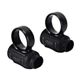 2PCS Clips para Baquetas Clip de Control de Silicona Anillo de Dedo Palos de Tambor Ayuda Baquetas Accesorios Herramienta Auxiliar Jazz Baterista Baterista Principiantes Práctica(negro completo)