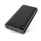 A ADDTOP Batería Externa 26800mAh, 22.5W Power Bank USB C PD Cargador Portátil Carga Rápida con Pantalla LCD y 4 Outputs para Smartphones, Tablets y más