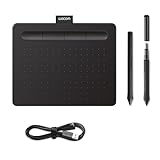 Wacom Intuos Small Tableta Gráfica - tablet para dibujar, pintar, editar fotos tos con lápiz sensible a la presión negro - óptima para la educación en línea y el teletrabajo