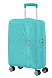 American Tourister Soundbox - Equipaje de mano ampliable Spinner S, 55 cm, 41 L, Azul (Azul Junto a la Piscina)