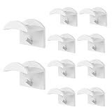 YOUNLEN Colgador Ganchos Autoadhesivos para Sombreros de Pared,Colgador Gorras, Béisbol Organizador sin Perforación,para varios gorros, llaveros, auriculares, bufandas(Paquete de 10)