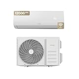 EVVO Aire acondicionado Split CLIMA Refrigeración y Calefacción, Conectividad WIFI, Motor Inverter, Bomba de Calor, Clase A++/A+, Deshumidificador, R32 (12.000 BTU)