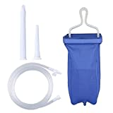 TopQuaFocus Kit de bolsa de Enema para limpieza de Colon, bolsa de Enema portátil de viaje para café en casa para limpieza de desintoxicación de Colon,juego de Enema de manguera de 4,59 pies, 2L