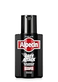 Alpecin Grey Attack Caffeine Colour Shampoo for Men 1x 200ml | Cabello gradualmente más oscuro y fuerte | Efecto de color controlado y de aspecto natural con menos canas