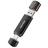 KOOTION Memoria USB de 128 GB, USB C OTG 2.0, 2 en 1, 128 G, Unidad Flash Tipo C Flash Drive 128 Gbyte con Llavero Impermeable para PC/portátil, teléfono móvil Tipo C