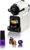 Krups Nespresso Inissia XN1001 - Cafetera monodosis cápsulas Nespresso, 19 bares, apagado automático, capacidad de 0,7L, diseño compacto, modo eco, color blanco, incluye kit de bienvenida