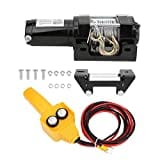 Cabrestante eléctrico Accesorio, Cabestrantes de corriente Cabestrantes eléctricos mecánico Herramienta industrial 12V 3500lb Durable para vehículo todoterreno Superwinch con control remoto manual