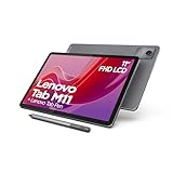 Lenovo Tablet Tab M11, Pantalla táctil de 11 Pulgadas, MediaTek G88, 4 GB de RAM, 128 GB eMMC 5.1, Android 13, Gris, Incluye Pen