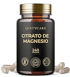 Citrato de Magnesio Puro 400mg | 240 Cápsulas (Suministro para 8 meses) - Suplemento Natural de Alta Concentración y Absorción para Salud Muscular, Ósea y Mental | Fabricado en España