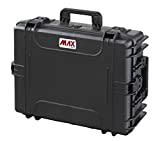 MAX Cases – Trolley Vacío Hermético, para Transportar y Proteger Equipos y Materiales Sensibles, MAX540H190TRV, Dimensiones Internas 538 x 405 x 190 mm