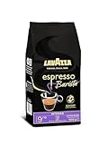 Lavazza, Espresso Barista Intenso, Café en Grano Natural Tostado, Ideal para Máquina de Café Espresso o Superautomática, con Notas Aromáticas de Cacao y Madera, Intensidad 9/10, Tueste Medio, 1 kg