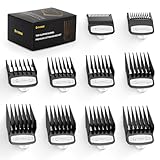 Yinke Peines-Guía de 10 Piezas para Wahl Cortapelos y Afeitadoras corporales, Recortadora, Maquina Cortar pelo y Barba Faciales Accesorios, kit de Recambios de Peine Adjunto (Black)