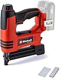 Einhell Clavadora con batería TE-CN 18 Li-Solo Power X-Change (iones de litio, 18 V, grapadora + clavadora, hasta 20 impactos por minuto, incl. 300 clavos, 300 grapas, sin batería ni cargador)