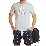 FM Pijama Hombre Verano Corto Pijama Hombre Verano Divertido en Tejido Premium en mexcla de Algodón con Varios Estampados a Elejir