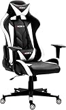 T-LOVENDO.ES Silla Tipo Gaming Racer X Ergonómica Racing Sillón Gamer Profesional para Videojuegos, PC, Ordenador, Oficina, Estudio. Cojín Lumbar y Cervical. Regulable en Altura y reclinable.