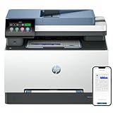 HP Color LaserJet Pro 3302sdw 499Q6F, Impresora Laser A4 Multifunción a doble cara automática, Escaner, Copiadora (25ppm, Wi-Fi Direct, Procesador 1,2 GHz, Memoria 512MB, HP Smart App) Blanca y Azul