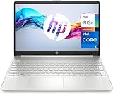 HP 15s-fq5100ns - Ordenador portátil de 15.6" Full HD (Intel Core i7-1255U, 16GB RAM, 512GB SSD, Intel Iris Xe Graphics, Sin Sistema Operativo) Plata - Teclado QWERTY Español