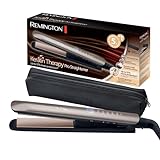 Remington Plancha de Pelo Profesional Keratin Therapy Pro, Queratina y Aceite Almendras, Placas Flotantes Extralargas, Cerámica, 5 Temperaturas hasta 230°C, Digital, S8593