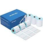 CLABEL 6 rollos de cinta de etiquetas blanca 40x30mm para impresora de etiquetas 220B 221B 230B 320B etiquetas térmicas autoadhesivas para máquina de etiquetado, 200 etiquetas/rollo (1,57"x1,18")