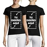 latostadora Camiseta Hombre Mujer Personalizada - Camisetas Personalizadas Hombres - Camisetas para Personalizar 2 Caras - Camiseta Personalizable por Delante y Detras - Regalos Personalizados