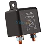 Keenso New 12V 200A 4 Pin Car Relay Black Heavy Duty Split Charge ON/Off Interruptores relés Car Auto Boat 200Amp