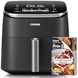 COSORI Freidora de Aire Turbo Blaze™ 6L, Air Fryer 46% Más Rápida con Motor DC, Freidora sin Aceite 9 en 1, con 117 Recetas de Chef, Apta para Lavavajillas, Freír, Hornear, Asar, Deshidratar, 1725W