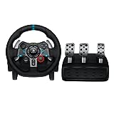 Logitech G29, Driving Force Volante de Carreras y Pedales, Force Feedback, Aluminio Anodizado, Palancas de Cambio, Enchufe Eu, Ps4/Ps3/Pc/Mac, USB 2.0/Alámbrico, PS4, PS3, Window 10.81, Windows 8, Windows 7, Mac OS 10.10+, Negro