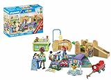 PLAYMOBIL MyLife Promo Pack 71649 Set Primera Infancia, Incluyendo Cinco Figuras, Torre de Juegos, tobogán y Muchos Accesorios adorables, Juguetes para niños y niñas a Partir de 4 años