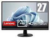 Lenovo D27-45 - Monitor 27" FullHD (VA, 75Hz, 4ms, HDMI, VGA, Cable HDMI, FreeSync) Ajuste de inclinación - Negro