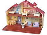 Bluey – Family House Playset, Casita de Juguete del Perrito, Cierra para Guardar Todo y asa para Jugar y Llevarla Todos Lados, Muebles y Accesorios y Una Figura articulada, Famosa (Bly04000)