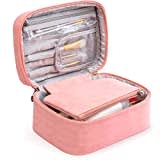 IGOLUMON Neceser Mujer Impermeable Neceser Maquillaje Grande Bolsas de Aseo Neceser Viaje Bolsa de Cosméticos 2 Piezas Bolsa de Maquillaje Rosa