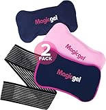 Magic Gel Bolsa de Gel Frio o Calor para Lesiones - 2uds 28cm x 14cm- Bolsas Para Congelador o Microondas - Se Adapta a Cualquier Parte del Cuerpo - Con Banda de Compresión