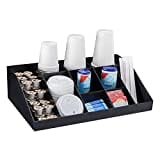 Navaris Organizador de café y té - Caja para Kit de Accesorios de cafetera - Bandeja con 10 cajoncitos para infusiones azucarillos Tazas cápsulas