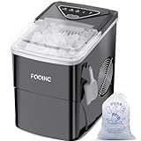 Maquina Hielo Domestica, Máquina Para Hacer Hielo en la Encimera, Maquina de Hielo con Autolimpieza, 9 cubos listos en 6 mins, 15KG en 24 H, Máquina Portátil Ice Maker Machine para el hogar