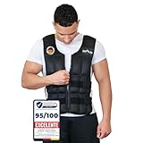 DH FitLife Chaleco de Peso 20 KG para Musculación y Entrenamiento de Fuerza, Weighted Vest Ajustable, Chaleco Lastrado para Correr, Mujeres Hombres Fitness Chaleco de Entrenamiento