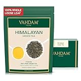 VAHDAM, Hojas de Té Verde del Himalaya (100g) | 100% Natural Té Verde Puro a Granel | Rico Y Aromatico | Sirve de Infusión Caliente | Té Kombucha | Té Verde de Hojas Sueltas