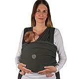 Koala Babycare Fular portabebes- Cuddle Band 2.0 – Portabebes recien nacido homologado hasta 15 kg 100% algodón - Ajustable y unisex