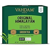 VAHDAM, Himalayan Té Verde (100 Piramidales Bolsitas De Té) 100% Pura Y Natural | Envasado Fresco En La India | Caliente, Frío O Como Kombucha