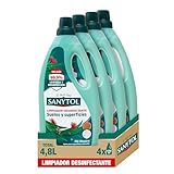 Sanytol – Botella Desinfectante Limpiahogar, Elimina Bacterias, Hongos y Virus Sin Lejía, Perfume Eucaliptus - Pack de 4 x 1.200 ML = 4,8L