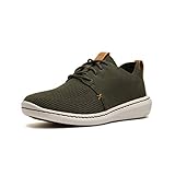 Clarks Step Urban Mix, Zapatillas para Hombre Verde Khaki, 42 EU