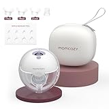 Momcozy M5 Sacaleches Eléctrico Manos Libres, Extractor de Leche Portátil de Boca de Bebé Brida de Doble Sellado con 3 Modos y 9 Niveles - 24 mm (1, Morado)