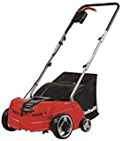 Einhell Escarificador-aireador eléctrico GC-SA 1231/1 (hasta 300m², 1200W, potente motor con cierre en hileras, bolsa colectora 28L de volumen, rodillo de cuchillas + rodillo de aireación)