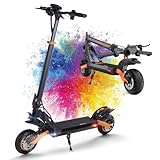 Kukirin Patinete Eléctrico Adultos Todoterreno,Patin Electrico,Scooter Electrico Potente Plegable/Autonomía de 60 km/Ruedas de 10"/Carga máxima 150kg/IP54/Doble Frenos de Disco,G2PRO