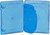 Pearl Fundas y Bolsas para consumibles de Almacenamiento - Mangas bluray: Fundas Blandas de BLU-Ray, Azul Transparente, en un Paquete de 10 para 4 Discos Cada una (Bluray Conchas vacías)