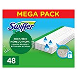 Swiffer Mopa Paños Húmedos (2 X 24) con Fragancia De Cítrico Fresco, Limpieza Rápida Y Fácil, Blanco, 48 Unidades