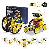 OMWay Robot Solar, Kit Robotica Juguetes Niños 7 8 9 10 Años, 12 en 1 Juegos Educativos Ciencia Experimentos Construcciones para Niños 11 12 Años, Navideños Cumpleaños Regalos para Niño, 190 Piezas