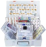 XXXL Surtido de componentes electrónicos, 5228 unidades, condensador, transistor, resistencia, IC, diodo, Mosfet, potenciómetro, acelerador, PCB, LED, convertidor, abrazaderas