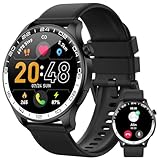 Fempoin Reloj Inteligente Hombre Mujer, 1.43" AMOLED Display Smartwatch con Llamadas, Smart Watch Monitor de Sueño/SpO2, Podómetro, 110+ Modos Deportivos Impermeable Reloj Deportivopara Android iOS